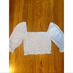 Light Blue Crop Top